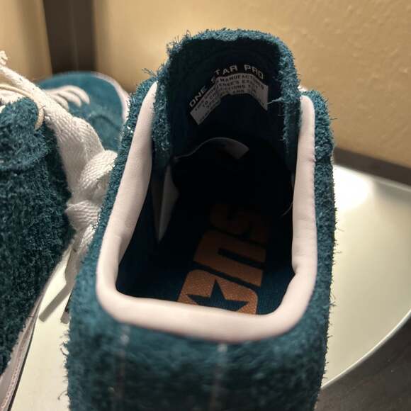 Converse CONS One Star Pro Ox Vintage Suede Midnight Turquoise - Picture 5 of 8